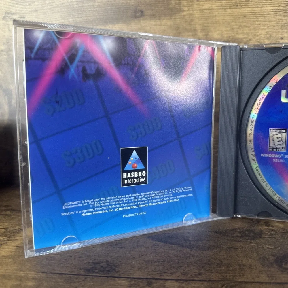 Jeopardy! (PC, 1998, Hasbro) Video Game Tested & Working Fast And Safe Shipping